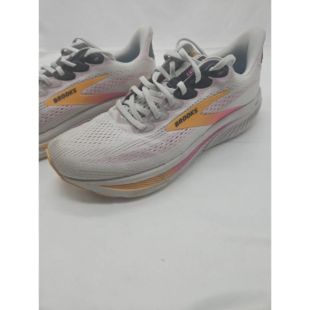 Brooks Sneakers Womens 10 D Wide Ghost 17 1204311D070 Gray Running Athletic Shoe - Picture 2 of 16